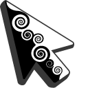 3D Yin and Yang Abstract pointer