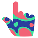 Abstract Colorful Pattern cursor