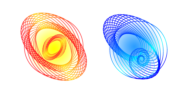 Abstract Sun and Moon