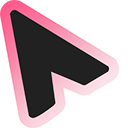 Black & Ghosty Pink pointer