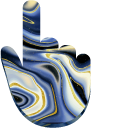 Blue and Gold Marble cursor
