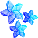 Blue Geometric Stars pointer