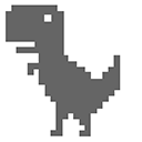 Chrome Dino T-Rex pointer