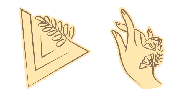 Elegant Plant and Hand