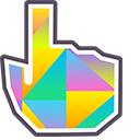 Gradient Triangles cursor