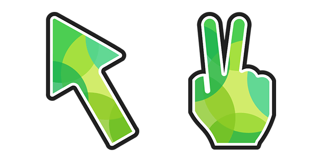 Green Victory Hand