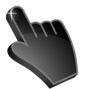 Jet Black 3D cursor