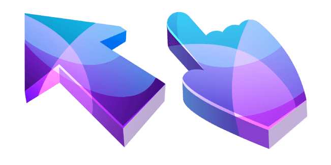 Purple and Blue Abstract 3D