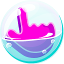 Purple Cursor in Soap Bubble cursor