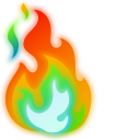 Rainbow Fire cursor