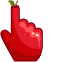 Red Apple and Slice cursor