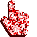Red Confetti cursor