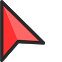 Red Modern pointer