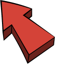 Retro Comics Arrow and Bang pointer