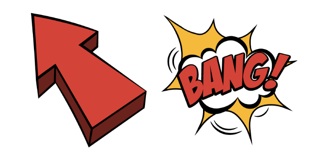 Retro Comics Arrow and Bang