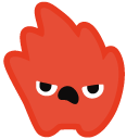 Cute Anrgy and Surprised Flame pointer