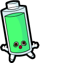 Cute Battery with Coffee cursor
