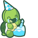 Cute Birthday Turtle cursor
