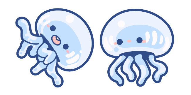 Cute Blue Jellyfish
