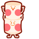 Cute Blushing Marshmallows cursor