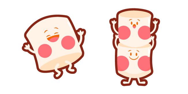Cute Blushing Marshmallows