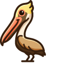 Cute Brown Pelican cursor