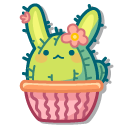 Cute Cactus Bunny and Cat pointer