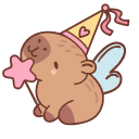 Cute Capybara Princess cursor