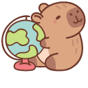 Cute Capybara Teacher cursor
