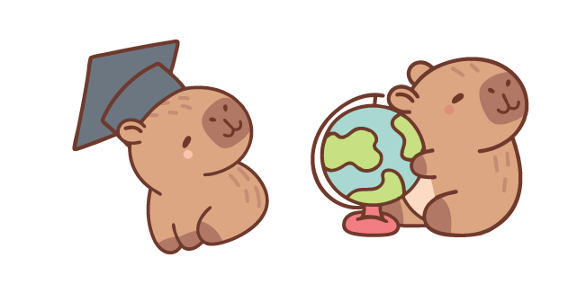 Cute Capybara Teacher