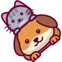 Cute Cat and Dog pointer