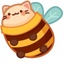 Cute Cat in Bee Costume pointer