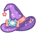 Cute Cat Magic Wand and Witch Hat cursor