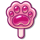 Cute Cat Paw Popsicles cursor