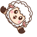 Cute Cheerful Sheep pointer