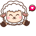 Cute Cheerful Sheep cursor