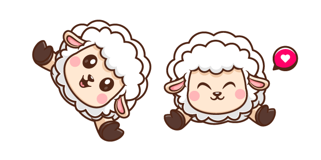 Cute Cheerful Sheep