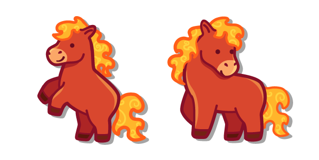 Cute Chinese New Year 2026 Fire Horse