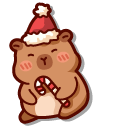 Cute Christmas Capybara pointer