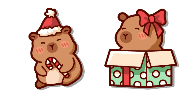 Cute Christmas Capybara