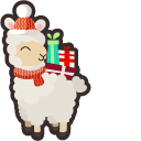 Cute Christmas Llama cursor