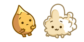 Cute Corn Kernel and Popcorn