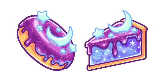 Cute Cosmic Donut and Cake