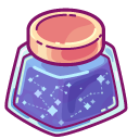 Cute Cosmic Feather Pen and Ink Jar cursor