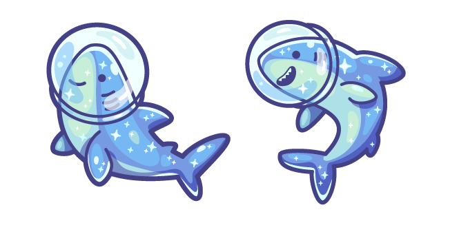 Cute Cosmic Sharks