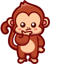 Cute Dabbing Monkey pointer