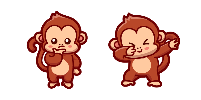 Cute Dabbing Monkey