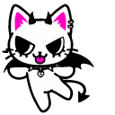 Cute Demon and Angel Cats pointer
