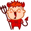 Cute Devil and Angel pointer