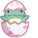 Cute Dino Baby in Egg cursor